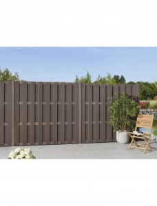 Pannello per recinzione tradizionale da giardino privato con doghe in alluminio B cavo 115X10mm all'ingrosso