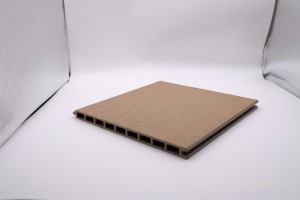 Traditioneller WPC-Zaunpaneel, hohl, 9 quadratische Löcher, 293 x 20 mm, modernes Gebäude, hohe Qualität, für den Garten im Freien