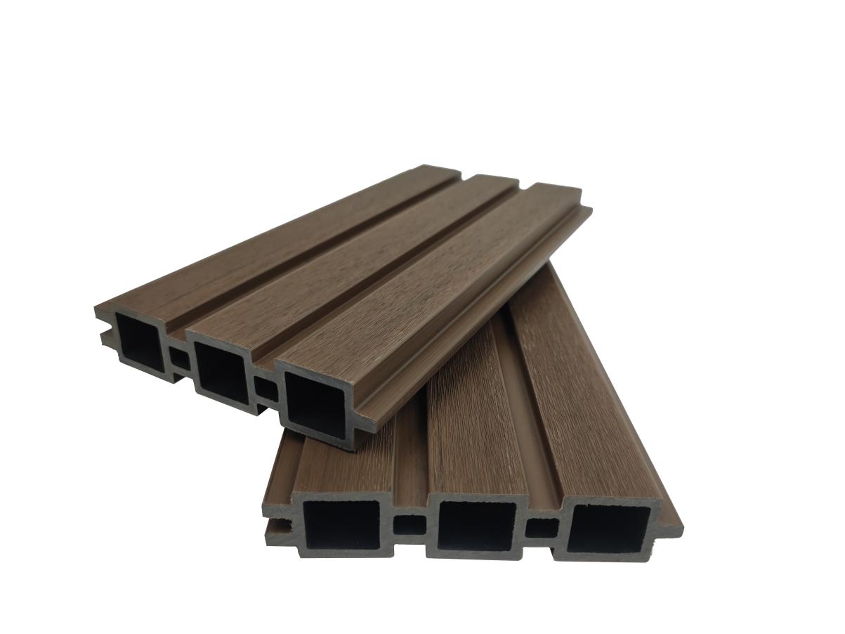Traditional fencing hollow 3 square holes144.6x32mm wpc  factory wholesale high quality UV protection for outdoor decoration Featured Image
