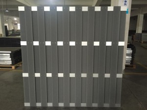 Pannello per recinzione tradizionale da giardino privato con doghe in alluminio B cavo 115X10mm all'ingrosso