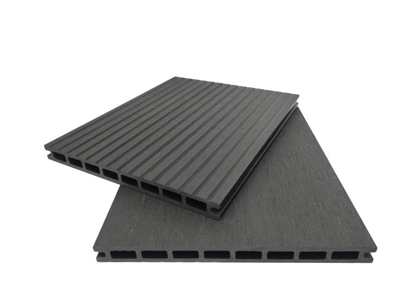 Traditional decking wpc hollow 250x21mm with 8 square holes flat surface flooring for outdoor Featured Image