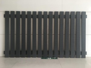 Traditioneller Zaun aus Alu-Lamellen hohl 143×13, massiv 67×15 96×11 112×9,5 für die Außendekoration