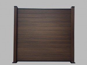 ขายร้อน Co-extrusion DIY รั้วหน้าจอกลวง 5 รู 151x20 มม.ธรรมชาติลักษณะทนต่อสภาพอากาศสำหรับตกแต่งกลางแจ้ง