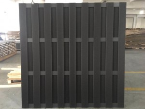 Pannello per recinzione tradizionale da giardino privato con doghe in alluminio B cavo 115X10mm all'ingrosso